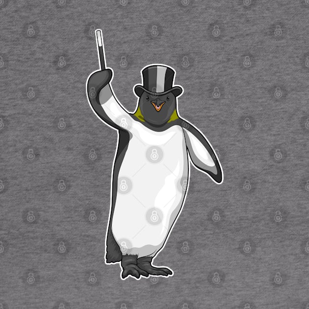 Penguin Magician Magic wand by Markus Schnabel